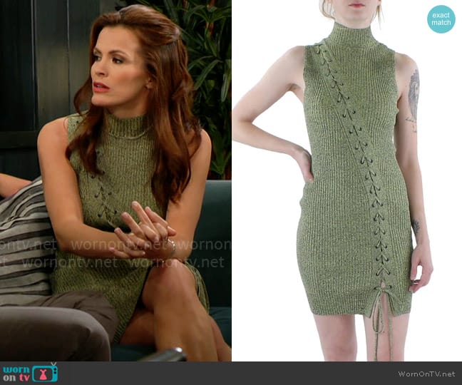 Jonathan Simkhai Cade Dress worn by Chelsea Lawson (Melissa Claire Egan) on The Young and the Restless