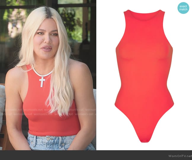 Skims High Neck Bodysuit worn by Khloe Kardashian (Khloe Kardashian) on The Kardashians