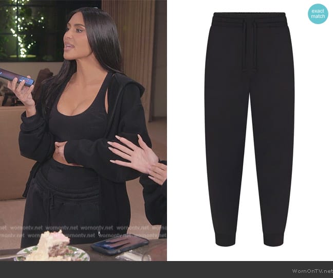 Skims Mens Tapered Jogger worn by Kim Kardashian (Kim Kardashian) on The Kardashians