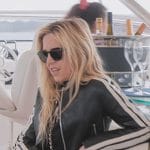 Skye Hoppus’s black leather jacket on The Kardashians