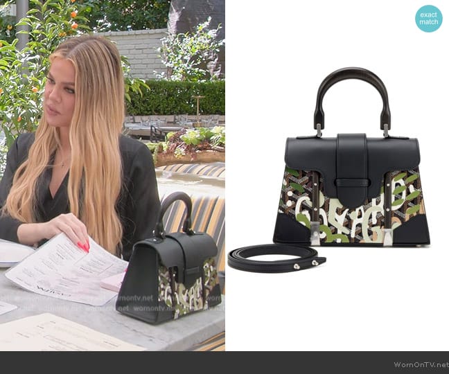 Goyard Camouflage Saigon Structure Mini Bag 2023 worn by Khloe Kardashian (Khloe Kardashian) on The Kardashians