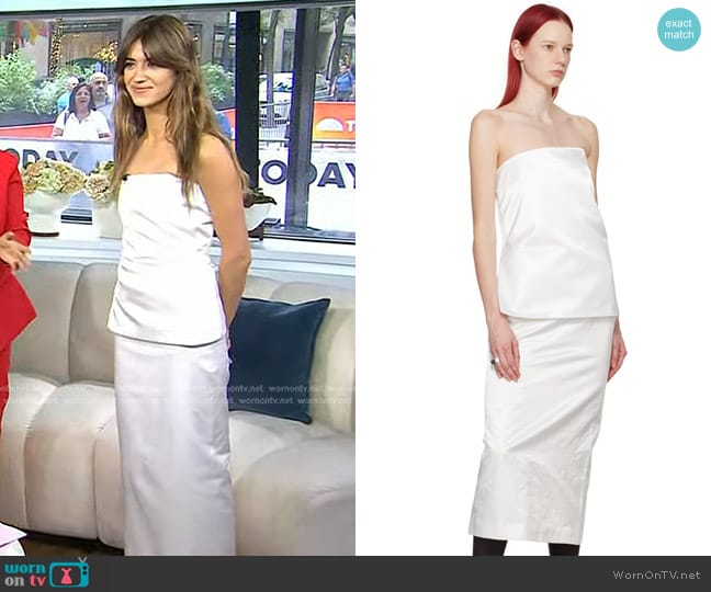 Sportmax Adda Camisole and Skirt worn by Daisy Edgar-Jones on Today