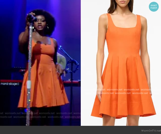 Staud Wells Mini Dress worn by Noelle Scaggs on Live with Kelly and Mark