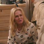 Tamra’s alphabet print pajama top on The Real Housewives of Orange County