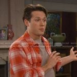 Tate’s orange plaid shirt on Days of our Lives