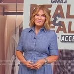 Tory’s chambray belted shirtdress on Good Morning America