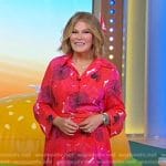 Tory’s red floral shirtdress on Good Morning America