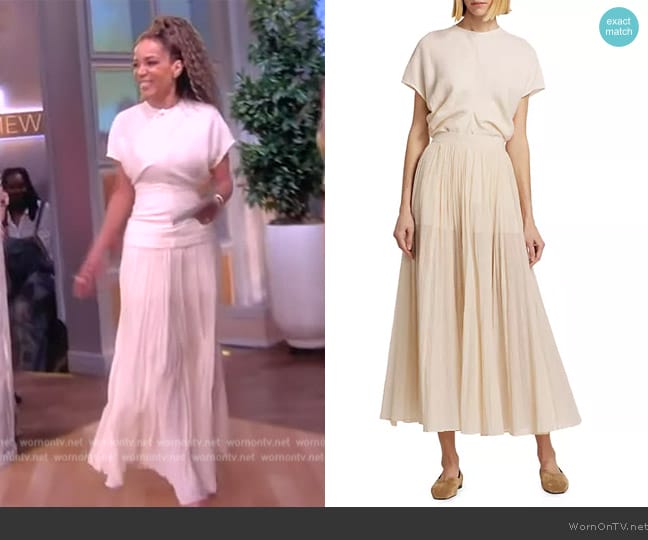 Toteme Crinkled Slouch-Waist Top worn by Sunny Hostin on The View