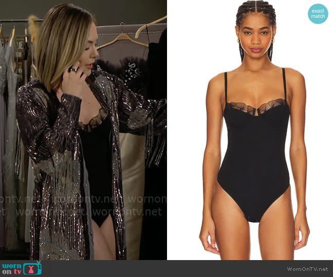 Undress Code Kiss And Tell Bodysuit worn by Hope Logan (Annika Noelle) on The Bold and the Beautiful