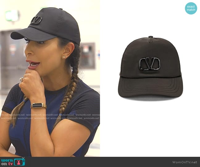 Valentino Garavani V Logo Signature Baseball Hat worn by Taleen Marie (Taleen Marie) on The Real Housewives of Dubai