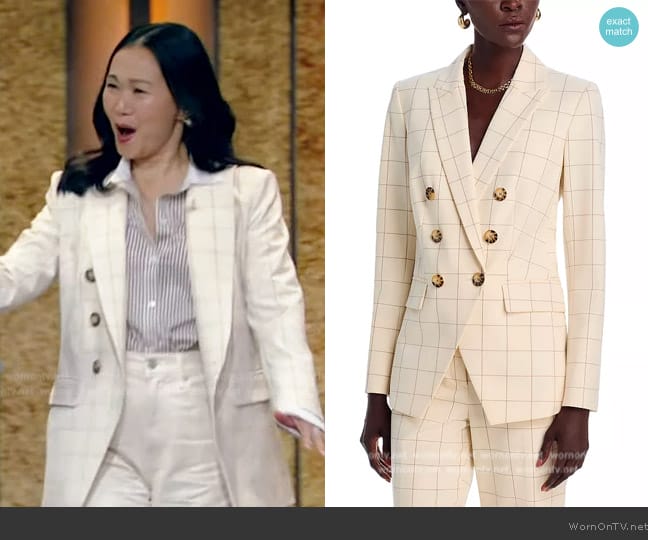 Veronica Beard Charleston Dickey Jacket worn by Hong Chau on Live with Kelly and Mark