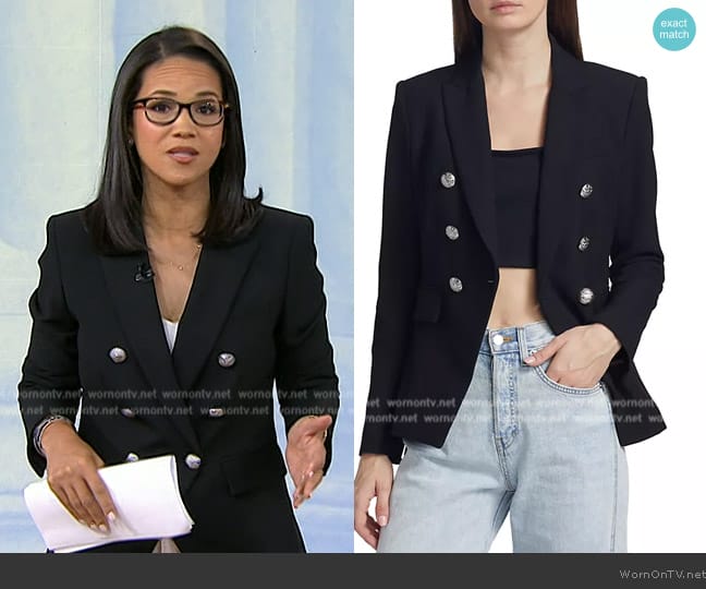 Veronica Beard Miller Dickey Jacket worn by Laura Jarrett on Today