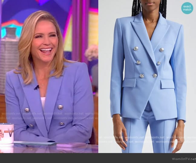 WornOnTV: Sara’s blue double breasted blazer on The View | Sara Haines ...