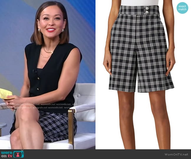 Veronica Beard Saira Shorts worn by Eva Pilgrim on Good Morning America