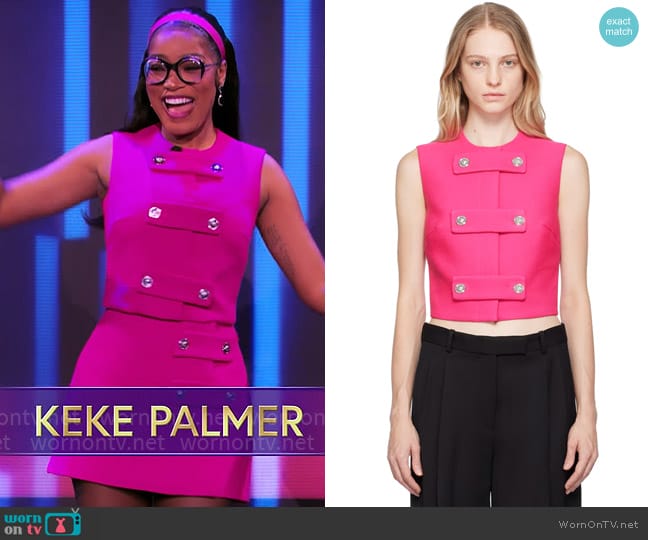 Versace Medusa Vest worn by Keke Palmer on Password