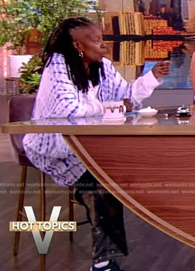 Whoopi's patchwork jeans on The View