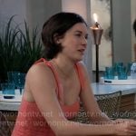 Willow’s coral eyelet dress on General Hospital