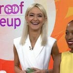 Zanna Roberts’ white sleeveless blazer dress on Today