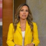 Rhiannon’s yellow blazer and pants on Good Morning America