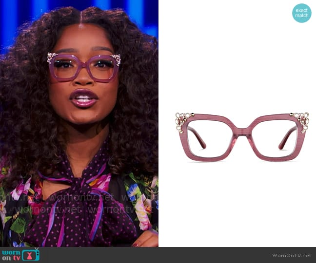 Zenni Cat Eye Glasses 4446118 worn by Keke Palmer on Password