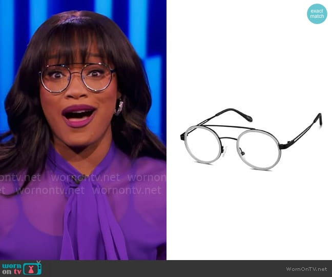 Zenni Round Glasses 7806712 in Gray worn by Keke Palmer on Password