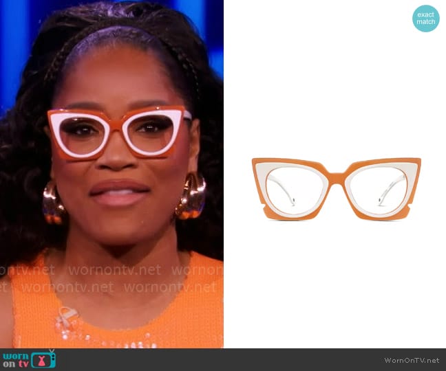 Keke Palmer’s orange glasses on Password