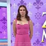 Zosia Mamet’s pink sweetheart dress on Today