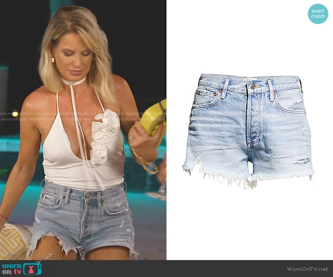 Agolde Parker Vintage Cutoff Shorts worn by Caroline Stanbury (Caroline Stanbury) on The Real Housewives of Dubai