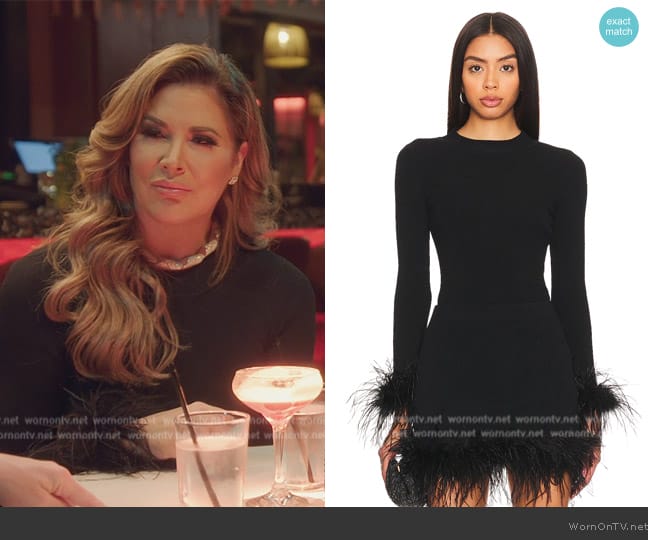 ASTR the Label Keily Sweater worn by Emily Simpson on The Real Housewives of Orange County