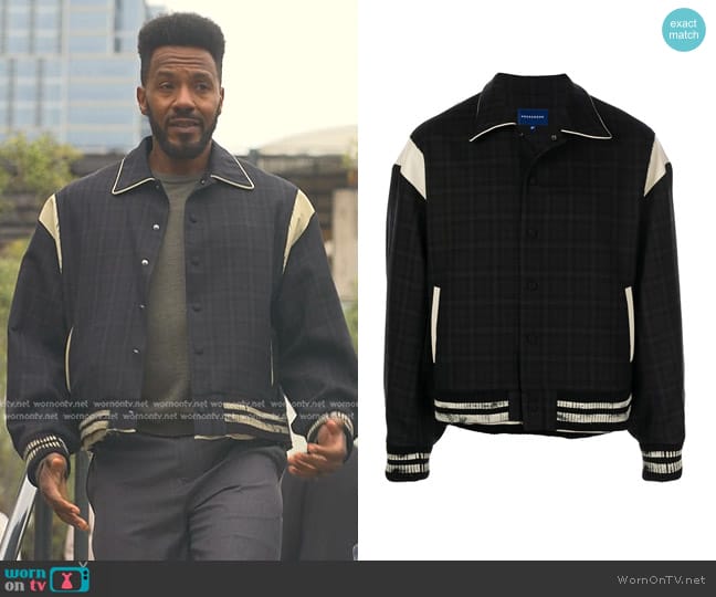 Ader Error Wool Tedd Jacket worn by Lewis Stewart (McKinley Freeman) on Reasonable Doubt