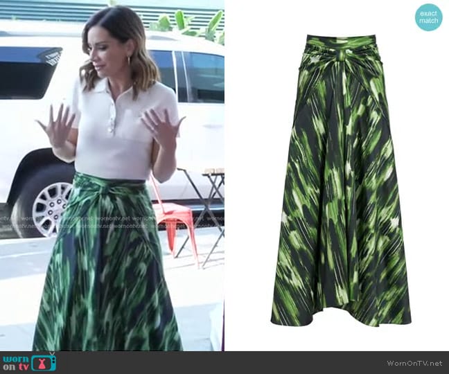 Altuzarra Kalliope Skirt worn by Rebecca Jarvis on Good Morning America