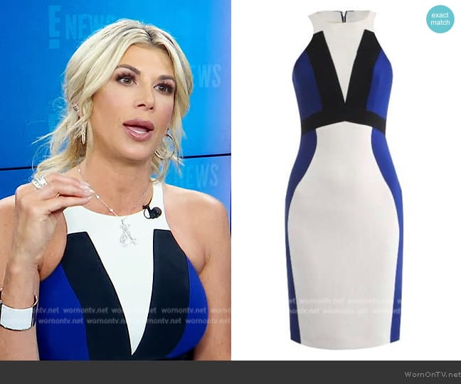 Antonio Bernadi Colorblock Dress worn by Alexis Bellino on E! News