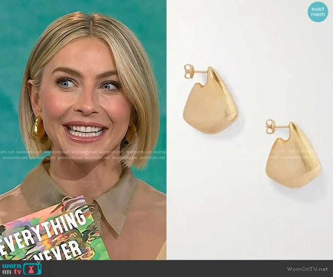 Bottega Veneta Fin Earrings worn by Julianne Hough on Today