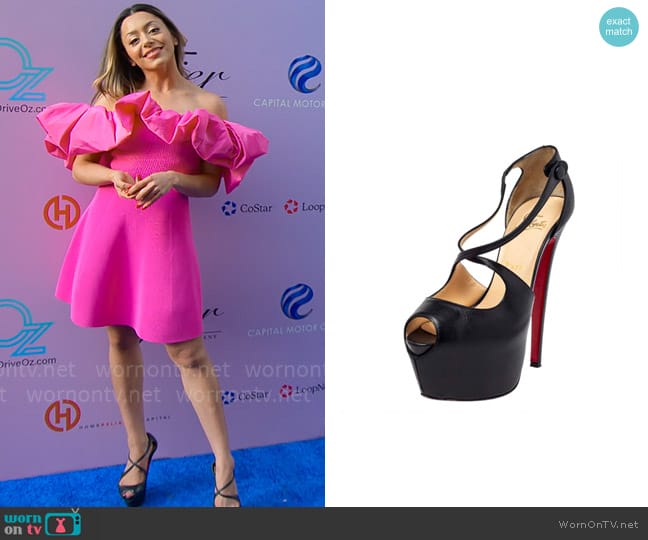 Christian Louboutin Exagona Platform Peep Toe worn by Jade Shenker on Owning Manhattan