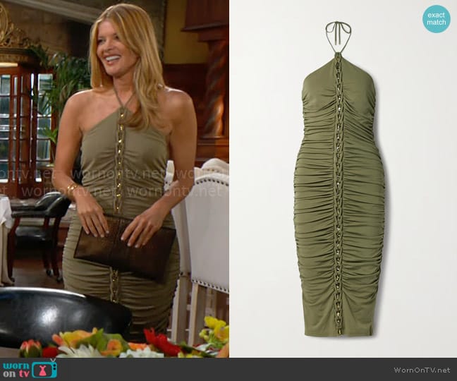 Cult Gaia Calian Dress worn by Phyllis Summers (Michelle Stafford) on The Young and the Restless