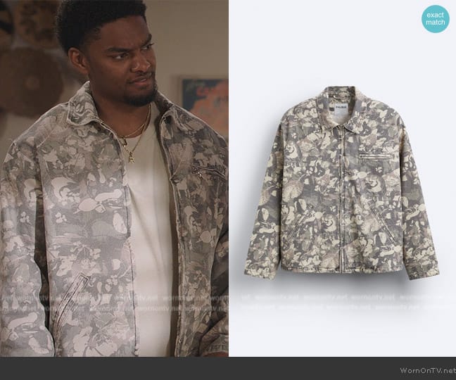 Falgur Floral Print Jacket worn by JR (Sylvester Powell) on All American Homecoming