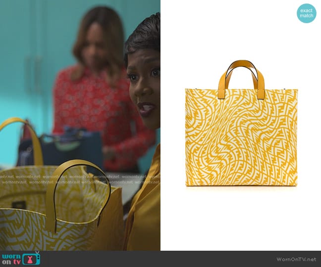 Fendi FF Vertigo Shopping Tote Bag worn by Jax Stewart (Emayatzy Corinealdi) on Reasonable Doubt