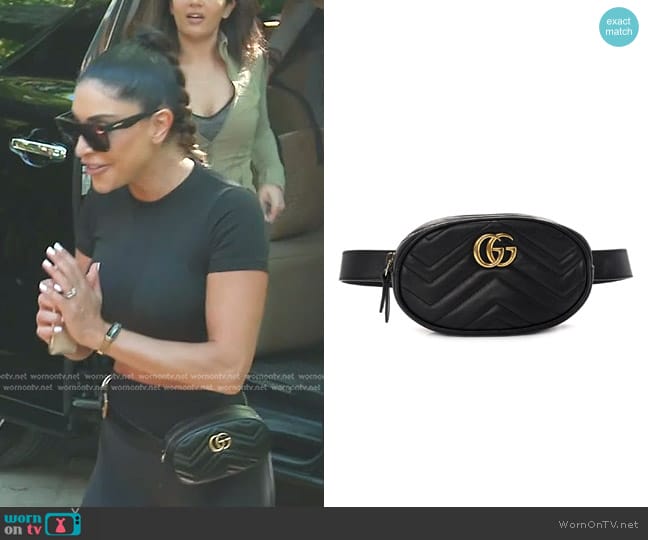 Gucci GG Marmont matelasse belt bag worn by Taleen Marie (Taleen Marie) on The Real Housewives of Dubai