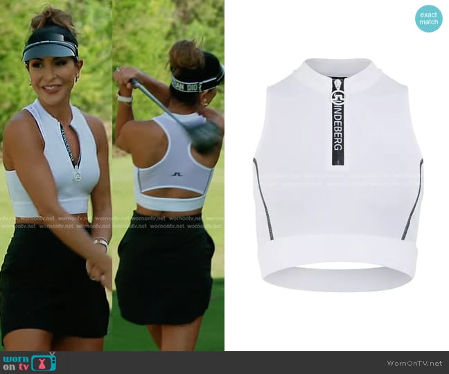 J.Lindeberg Aysa Golf Top worn by Taleen Marie (Taleen Marie) on The Real Housewives of Dubai