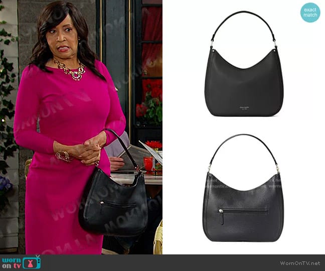 Kate Spade Large Roulette Shoulder Bag worn by Paulina Price (Jackée Harry) on Days of our Lives