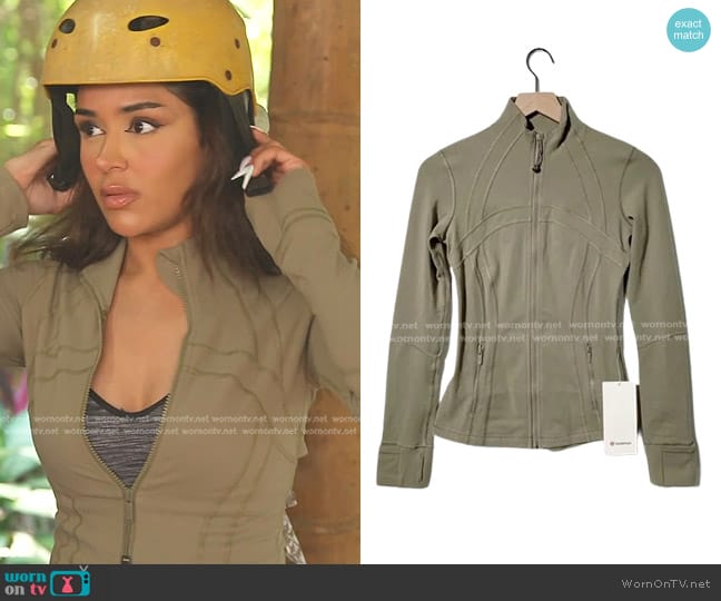 Lululemon Define Jacket Luon in Nomad worn by Saba Yussouf (Saba Yussouf) on The Real Housewives of Dubai