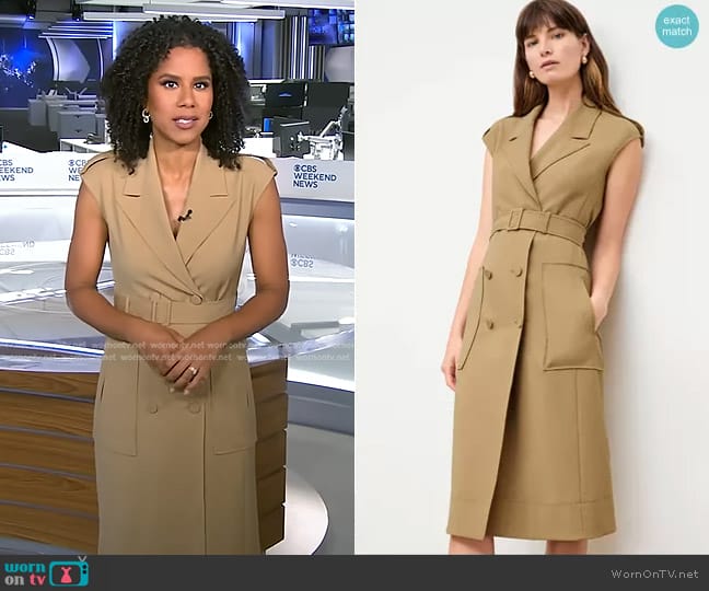 M.M. LaFleur The Marcella Dress worn by Adriana Diaz on CBS Evening News