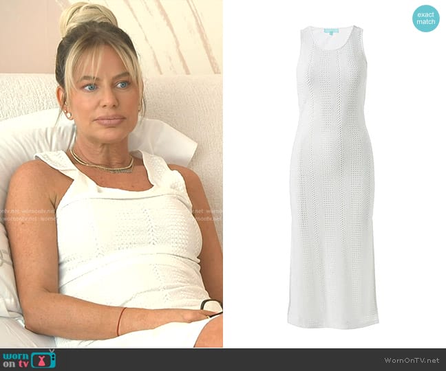 Melissa Odabash Hailey Fine-knit Midi Dress worn by Caroline Stanbury (Caroline Stanbury) on The Real Housewives of Dubai