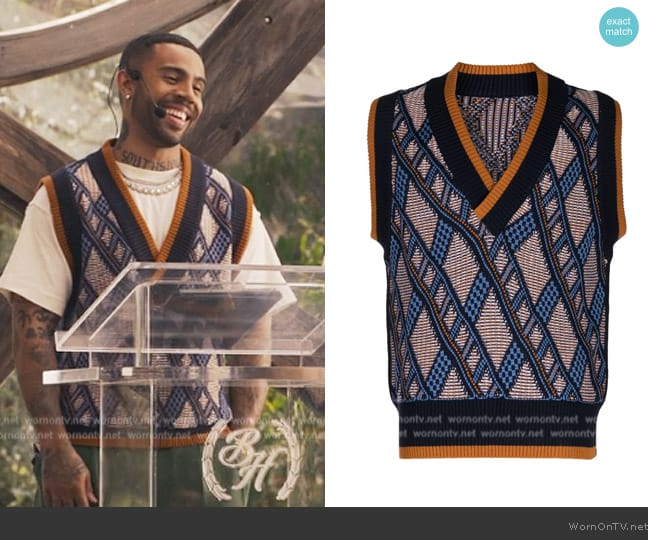 Nicholas Dailey Reversible Vest worn by Quentin (Vic Mensa) on Bel-Air