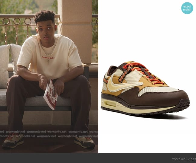 Nike Travis Scott Cactus Jack Baroque Brown worn by Will Smith (Jabari Banks) on Bel-Air