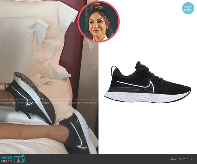 Nike React Infinity 2 Sneakers worn by Taleen Marie (Taleen Marie) on The Real Housewives of Dubai