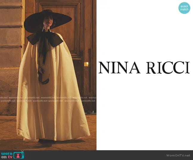 Nina Ricci custom made worn by Emily Cooper (Lily Collins) on Emily in Paris