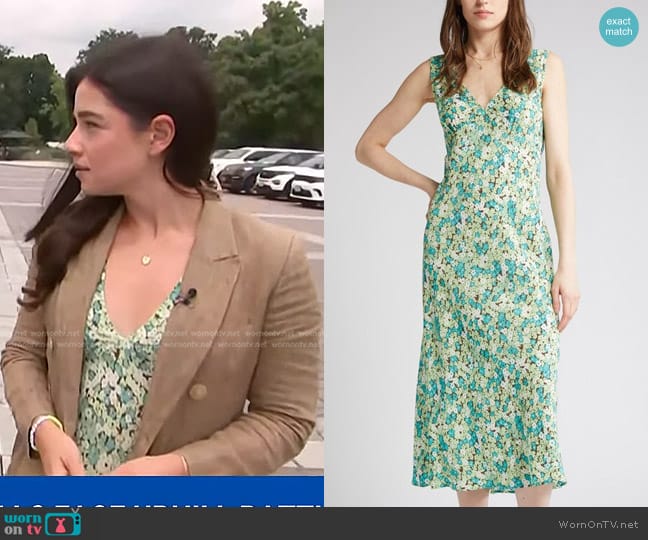 Rails Audrina Floral Midi Dress worn by Julie Tsirkin on NBC News Daily