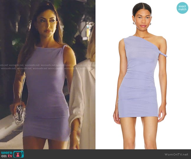 Runaway The Label Chyna Mini Dress in Lilac worn by Taleen Marie (Taleen Marie) on The Real Housewives of Dubai