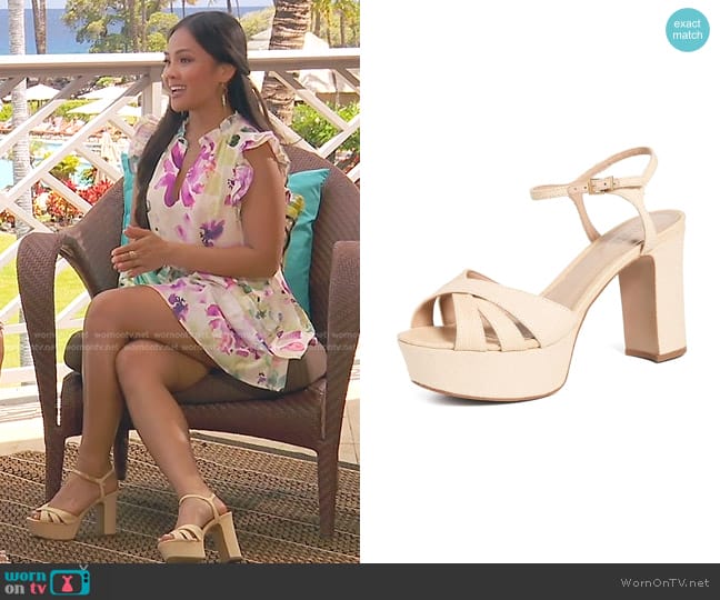 Schutz Keefa Platform Sandal Heels worn by Jenn Tran on The Bachelorette